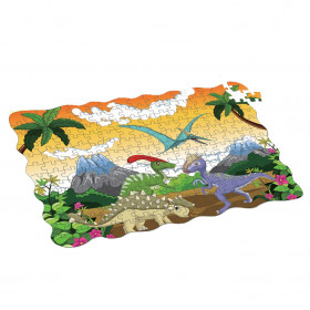 Puzzle dinosaury 208 ks, 90x64 cm