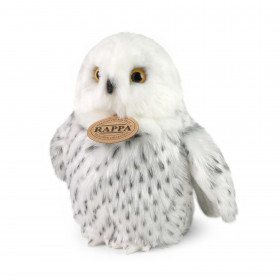 Plyšový vták sova/sovica sněžná 18 cm ECO-FRIENDLY