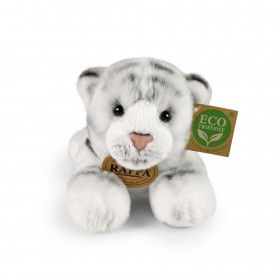 Plyšový tiger biely ležiaci 17 cm ECO-FRIENDLY