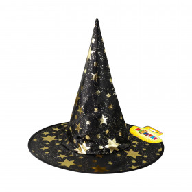 Detský klobúk čierny čarodejnícky