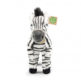 Plyšová zebra stojaca 30 cm ECO-FRIENDLY