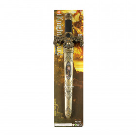 Rytiersky meč zlatý s puzdrom a so zvukmi