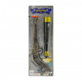 Pirátska sada pištoľ s ďalekohľadom