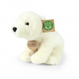 Plyšový medveď ľadový sediaci 20 cm ECO-FRIENDLY