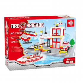Kompatibilná stavebnica BLOXO hasiči stanice 368 ks