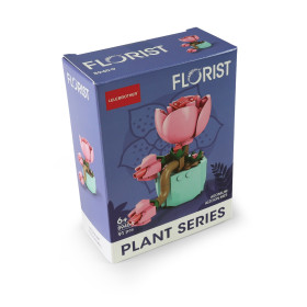 Stavebnica kvetina v kvetináči