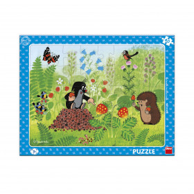 Puzzle doskové 40 KRTOK A JAHODY