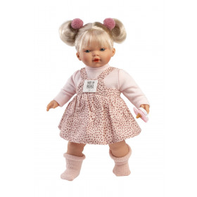 Llorens 33158 ROBERTA - realistická bábika so zvukmi a látkovým telom - 33 cm