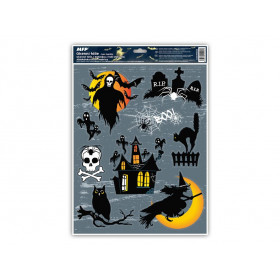 Okenná fólia halloween gliter HA001