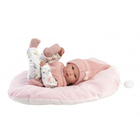 Llorens 63504 NEW BORN HOLČIČKA - realistická bábika bábätko s celovinylovým telom - 35 cm