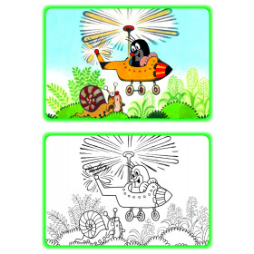 Omaľovánka A5 Ako Krtko cestoval