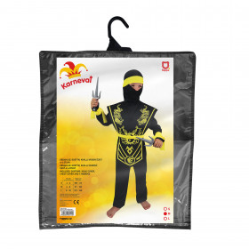 Detský kostým žltý ninja (M)