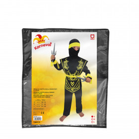 Detský kostým žltý ninja (S)