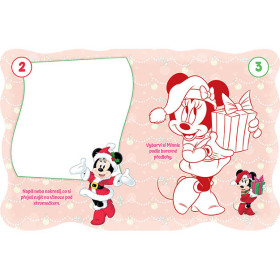 Vianočné omaľovánky so samolepkami Minnie