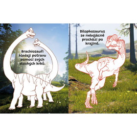 Omaľovánky a 100 tetovaní Dinosaury