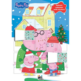 Adventný kalendár so samolepkami Prasiatko Peppa