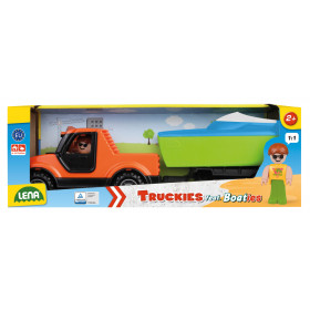 Auto Truckies Pickup s vozíkom a loďkou