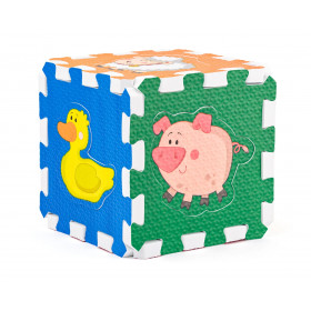 Penové puzzle zo zvieratkami 6 ks