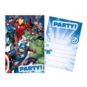 Sada párty 5 pozvánok + 5 obálok Avengers