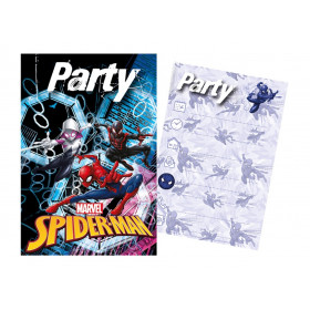 Sada párty 5 pozvánok + 5 obálok Spider-man