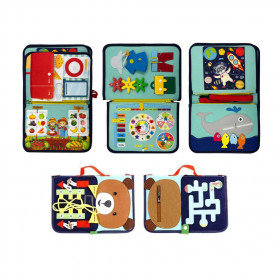 2Kids Toys Senzorická busy kniha Macko