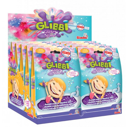 Sliz Glibbi Glitter Slime fialový trblietavý