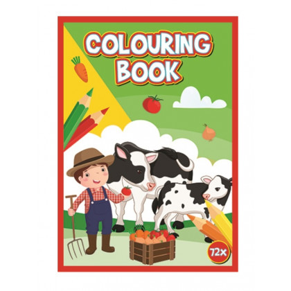 Kniha omaľovánok 72 strán A4 Farma