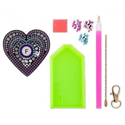 Kreatívny set výroba diamantového prívesku srdca