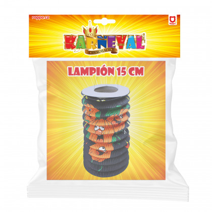 Lampión Halloween veselá tekvica 15 cm