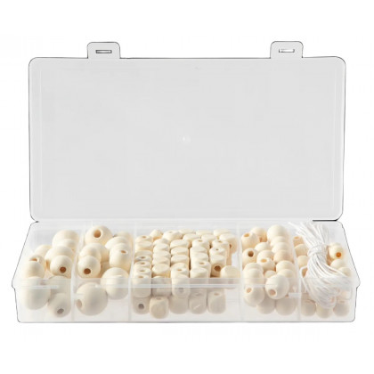 Súprava korálikov drevené