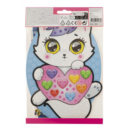 Kreatívny set diamantové maľovanie A5 veľké XL kamene + pero vosk tácka mačička