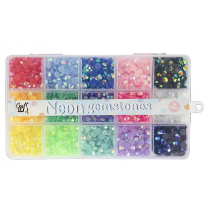 Sada drahokamov neónové