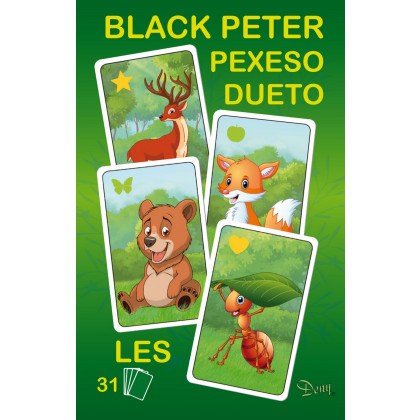 Karty Čierny Peter Les