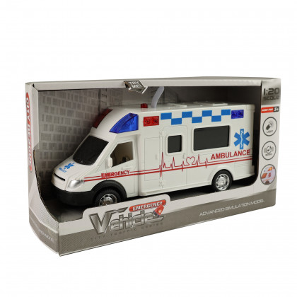 Auto ambulance so zvukom a svetlom