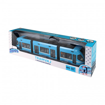 Moderná električka DPO Ostrava modrá 47 cm