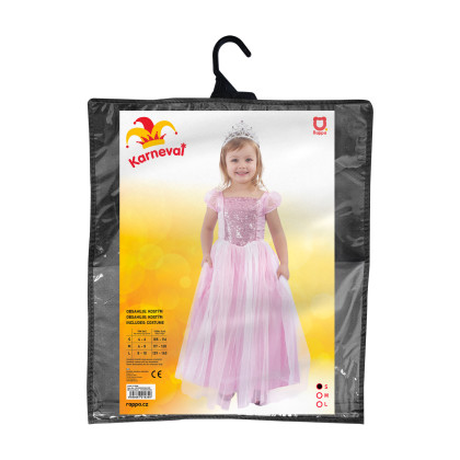Detský kostým ružová princezná (S)