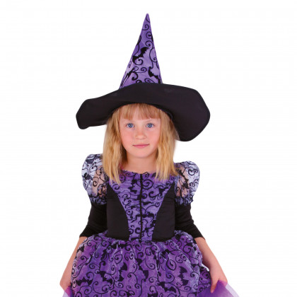 Detský kostým čarodějnica fialová (M) e-obal