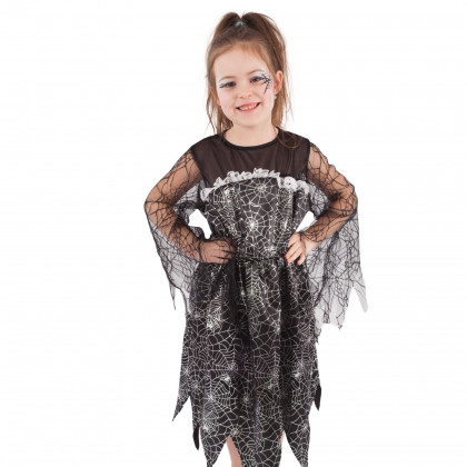 Detský kostým čarodějnica s pavučinou (M) e-obal