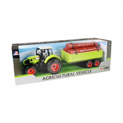 Traktor s prívesom na drevo 45 cm