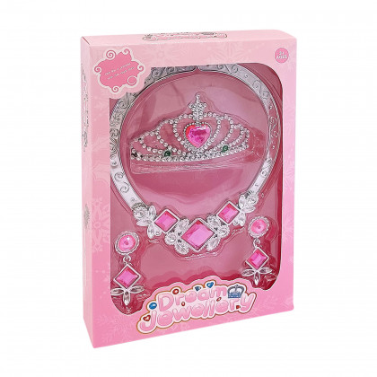 Sada princezná s náhrdelníkom ružová