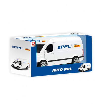 Kovové auto PPL s otváracími dverami 12 cm