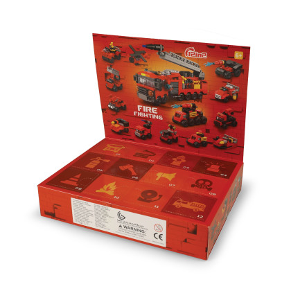Stavebnica hasiči 12 autíčok