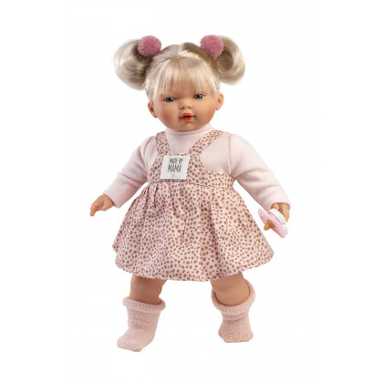 Llorens 33158 ROBERTA - realistická bábika so zvukmi a látkovým telom - 33 cm