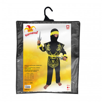 Detský kostým žltý ninja (M)