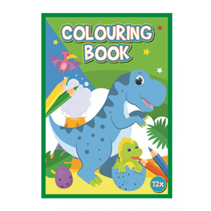 Kniha omaľovánok 72 strán A4 Dinosaury